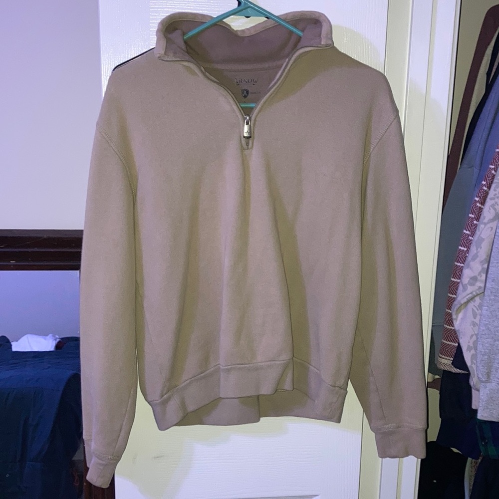 Crewneck half zip